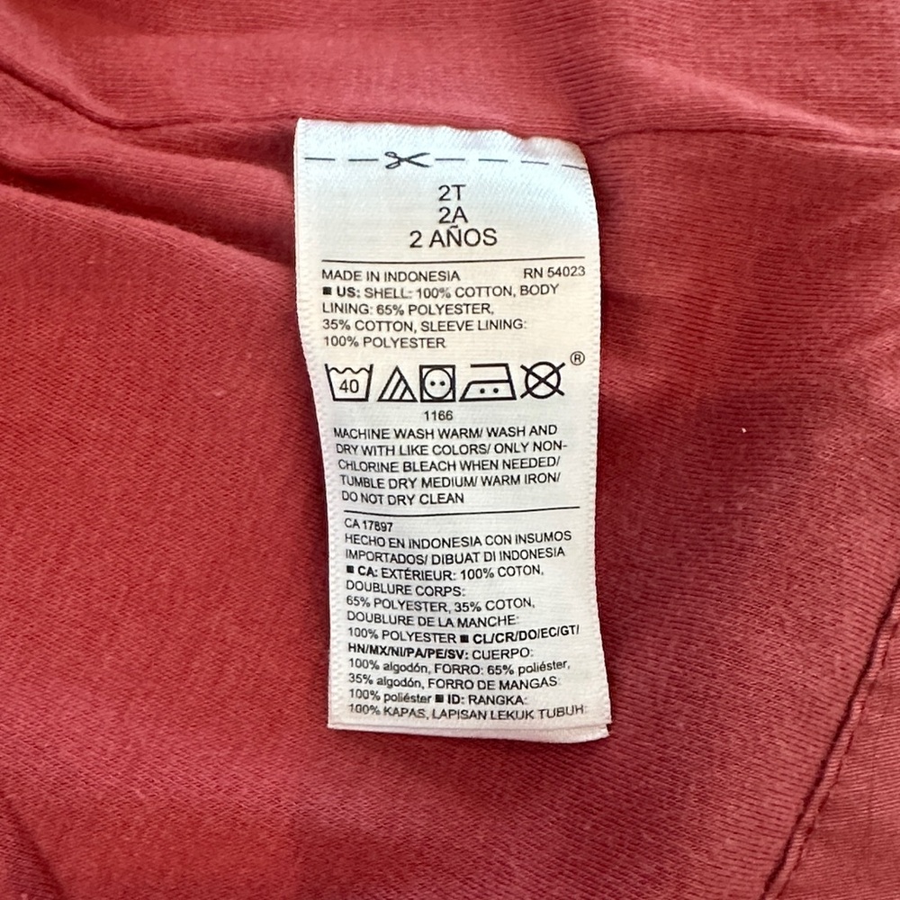 Old Navy Kids' Salmon Hooded Jacket - Picture 4 of 4